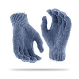 ABC Guantes de punto gris azul de 9 pulgadas, talla M. Paquete de 24 guantes de trabajo de algodón para hombres, mujeres, guantes de trabajo de algodón reutilizables de 10 onzas, guantes de trabajo transpirables, guantes de trabajo de punto grueso, guante