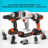 Black+Decker MATRIX Lijadora de detalles, afilador de cuchillos, archivo de potencia, accesorio, 3 en 1 (BDCMTDSFF)