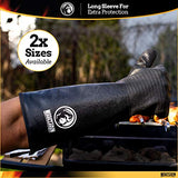 Guantes resistentes al calor extremo para barbacoa – Guantes de parrilla de alta temperatura – Cocina de barbacoa, ahumador, horno, freidora, parrilla, impermeable, ignífugo, resistente al aceite – Revestimiento de neopreno (18 pulgadas)