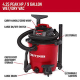 Craftsman CMXEVBE17590 Aspiradora portátil de Uso General con Accesorios de 9 galones y 4.25 HP