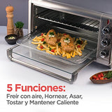 Horno con freidora de aire BLACK+DECKER extra amplio