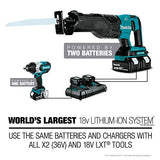 Makita XUX01ZM5 18 V X2 (36 V) LXT® Cabezal de Potencia sin escobillas de Iones de Litio con Accesorio de cortadora de Cuerda, Solo Herramienta