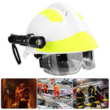 Casco de casco duro para rescate de emergencia, equipo de protección personal, faro y gafas con faro