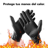 CHEF DEMO - Guantes de Nitrilo Parrilleros - 15 Pares de Guantes para el Asador de Alto Rendimiento - Ideal para Cocinar y Usar en la Parrilla - Pack de 5 Paquetes de 3 Pares de Guantes c/u