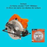 beyond by BLACK+DECKER Sierra Circular 7-1/4 Pulgadas 1500W con Disco de 24DPP AZBDCSDISC