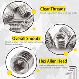 Hilitchi - Juego de 50 tornillos de cabeza hexagonal de acero inoxidable SAE para tornillos de cabeza hexagonal (5/16-18 x 5/16)
