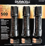 Duracell Ultra - Linterna de aluminio de 550 lúmenes, 12 pilas AAA incluidas (paquete de 3)