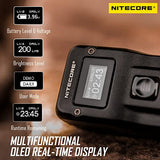 Nitecore T4K 4000 lúmenes LED USB-C recargable EDC llavero linterna con etiqueta NITECORE