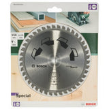 Bosch 2609256898 - Hoja de sierra circular especial con carburo de 42 dientes, diámetro de 156 mm, diámetro de 12,75 mm