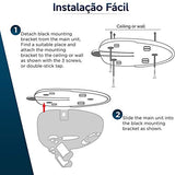 Guía láser dual Zone Tech de asistencia de estacionamiento para garaje, profesional de alta tecnología, ajustable, de 360 grados a ángulos más anchos, sensor con adaptador de CA y pila de respaldo para coche/automóvil.