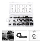 300Pcs 2-32mm Kit de Anillos de Retención E-Clip Snap Circlip Kit Juego de Surtido de Anillos de Retención Externos