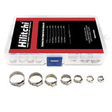 Hilitchi 70pcs Stainless Steel Single Ear Hose Clamps Kit by Hilitchi