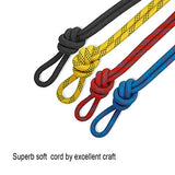 Aoneky 10 mm Cuerda Estática al Aire Libre Cuerda de Escalada, Cuerda de Seguridad Rescate Supervivencia, Multicolor (Negro 1, 32 pies)