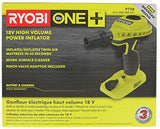 Ryobi P738 18V One+ iones de litio 18V One+ inflador de potencia de alto volumen / desinflador alimentado por batería para colchones e inflables recreativos (reacondicionado)