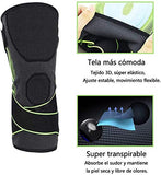 Rodillera Deportiva Yuu-Goo Elástica Ajustable con Soporte Central de Gel y Varillas Laterales para mayor soporte Rodillera Compresion Rodillera Rodilla ideal para Correr, Basquetbol,Voleibol,Bicicleta y Actividades Deportivas (S)