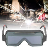 YYQTGG Gafas Protectoras para Soldador, Patillas ventiladas PP ABS Gafas Protectoras para Soldador Luz Variable automática Fácil de Usar Número de Brillo DIN4 para Gas