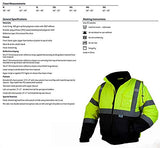 PYRAMEX RJ3210L RJ32 Series - Chaqueta bomber de alta visibilidad con forro acolchado, talla L