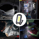 Fyore Luz de trabajo LED recargable USB COB lámpara de inspección magnética luz de trabajo portátil con base magnética y gancho para el hogar, taller, uso de emergencia