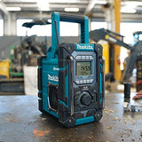 Makita XRM10 18 V LXT / 12 V max CXT Cargador inalámbrico Bluetooth para sitios de trabajo/radio, solo herramienta