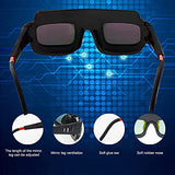 Solinder Solar Powered Auto Os cimiento Soldadura Goggle Máscara Casco Soldador Gafas PC Lente Ojo Gafas para protección de Soldadura