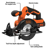 BLACK+DECKER 20V MAX* POWERCONNECT - Sierra circular inalámbrica (BDCCS20C)