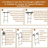 RuYng Escalera de Escape de Incendios Escalera de Cuerda de Emergencia contra Incendios, Cuerda para trepar árboles, Equipo de Gimnasia para Juegos,(tamaño: 20 m),3m/9.8ft