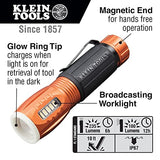 Klein Tools 56028 Linterna LED y luz de trabajo, duradera, impermeable, compacta, extremo magnético manos libres, funciona hasta 12 horas, para trabajo y exteriores