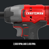 CRAFTSMAN V20 Kit de destornillador de impacto, sin cable, 2 baterías, 1/4 pulgadas (CMCF800C2)