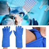 Guantes impermeables, guantes de nitrógeno líquido. Guantes criogénicos Guantes de trabajo protector impermeables Guantes de nitrógeno líquido congelados Guantes impermeables Almacenamiento frío Cryo