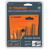 Truper EXT-5, Juego extractores de tornillos, 5 piezas