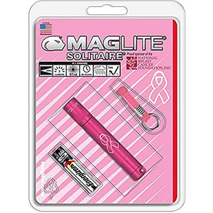 Maglite Solitaire Linterna incandescente de 1 celda, AAA, en caja de presentación, plateado