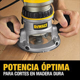 DEWALT DW618 Fresadora de Velocidad Electrónica Variable y Base Fija de 1 1/4 Hp