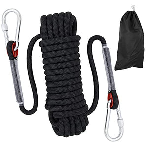 Alicacho Cuerda de escalada de 10 mm, cuerda de escalada estática para exteriores, cuerda de escape, equipo de escalada en hielo, cuerda de rescate de seguridad contra incendios, 10 m, 20 m, 30 m