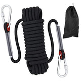 Alicacho Cuerda de escalada de 10 mm, cuerda de escalada estática para exteriores, cuerda de escape, equipo de escalada en hielo, cuerda de rescate de seguridad contra incendios, 10 m, 20 m, 30 m