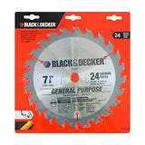 beyond by BLACK+DECKER Sierra Circular 7-1/4 Pulgadas 1500W con Disco de 24DPP AZBDCSDISC