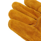 Esquirla Guantes de material cuero para soldar resistentes, para horno/parrilla/chimenea