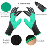 DCCPAA Guantes de jardín con garras, 2 pares (dos manos con garras) para cavar, plantar, deshierbar, sembrar, impermeable, el mejor regalo de jardinería para hombres y mujeres, color verde