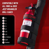 Badass Moto Soporte para extintor compatible con Jeep Wrangler 1965-2021 JK JKU JL TJ CJ Roll Bar. Fácil 1 Min. No se instalan herramientas. Hardware de acero inoxidable. Accesorios, Regalos. El extintor no está incluido