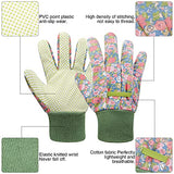 Guantes de jardinería para niños de 6 a 9 años, 3 pares de guantes de jardín antideslizantes para niños y niñas