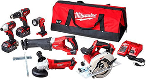 Milwaukee M18 Kit combinado inalámbrico de iones de litio de 6 herramientas (2696-26)