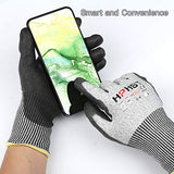 Guantes resistentes a los cortes nivel A6 guantes de trabajo a prueba de cortes Smart Touch pequeños 1 par