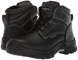 Skechers, Bota Industrial para Hombre, Burgin-Tarlac 77143, negro, cuero, (Black Embossed Leather), 26 Ancho Medio