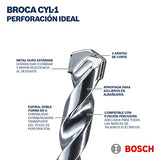 BOSCH Set de Brocas CYL-1 | 8pz