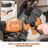 Evolution Power Tools R255SMSDB Sierra de inglete compuesta multimaterial de 10 pulgadas