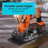 BLACK+DECKER 20V MAX* POWERCONNECT - Sierra circular inalámbrica (BDCCS20C)