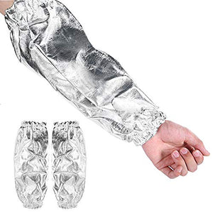 Mangas de soldadura, Protector de Manga del Brazo, Guantes Protectores de Cubierta del Brazo, Manga de Brazo de Seguridad de 1000 ° C Resistente a Altas Temperaturas, Protección para el Procesamiento de Metales