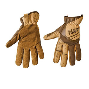 Klein Tools 40228 Guantes de trabajo de cuero talla XL