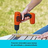 BLACK+DECKER Taladro Inalámbrico 8V MAX LD008-B3