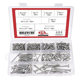 hilitchi 275-piece Acero Inoxidable Phillips Ronda Pan Head Autoperforantes Tornillo Surtido Kit (Ronda Pan Head)