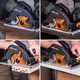 Evolution Power Tools R185CCSX+ Kit de sierra circular multimaterial de 7-1/4 pulgadas con bolsa de transporte